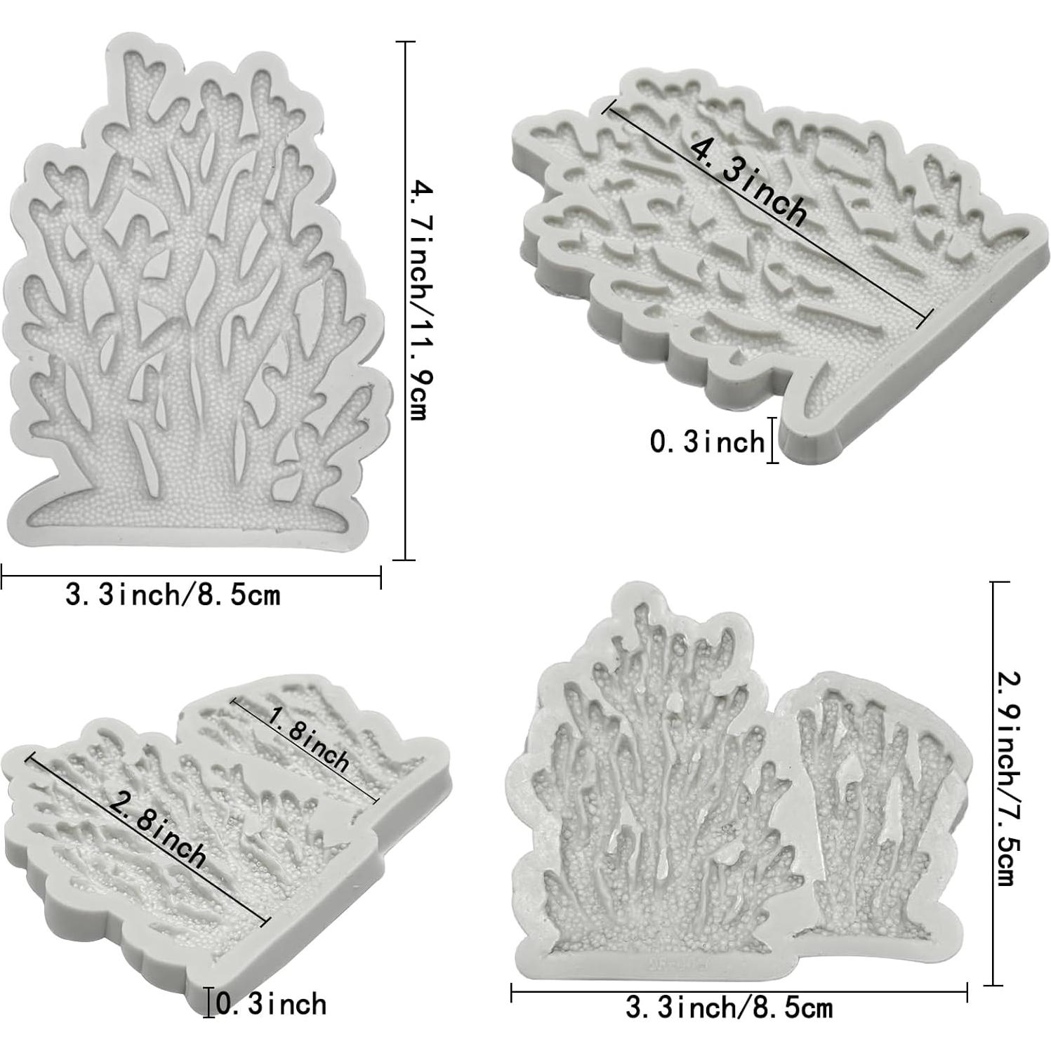 5 Moldes de Silicona Marino GeoGeoDIY para Decorar Pasteles