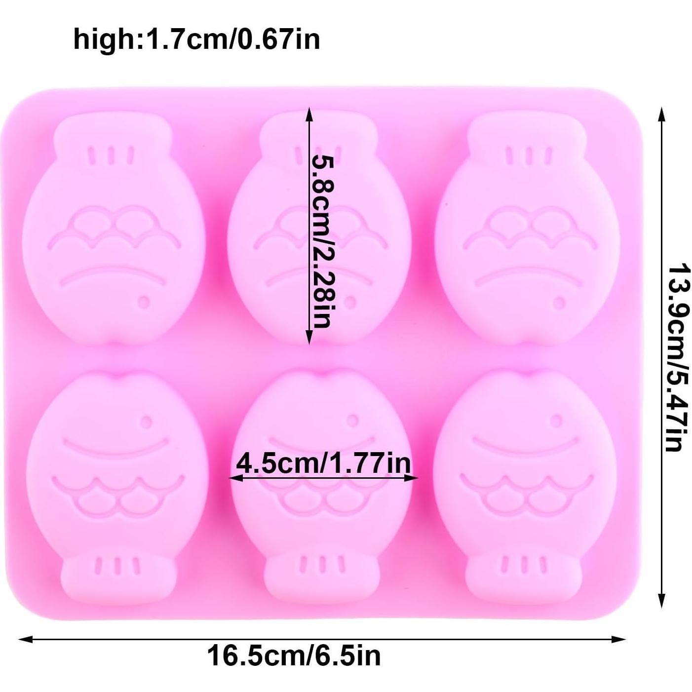 Moldes de Silicona en Forma de Pez YIMINGMOLD - 2 Piezas