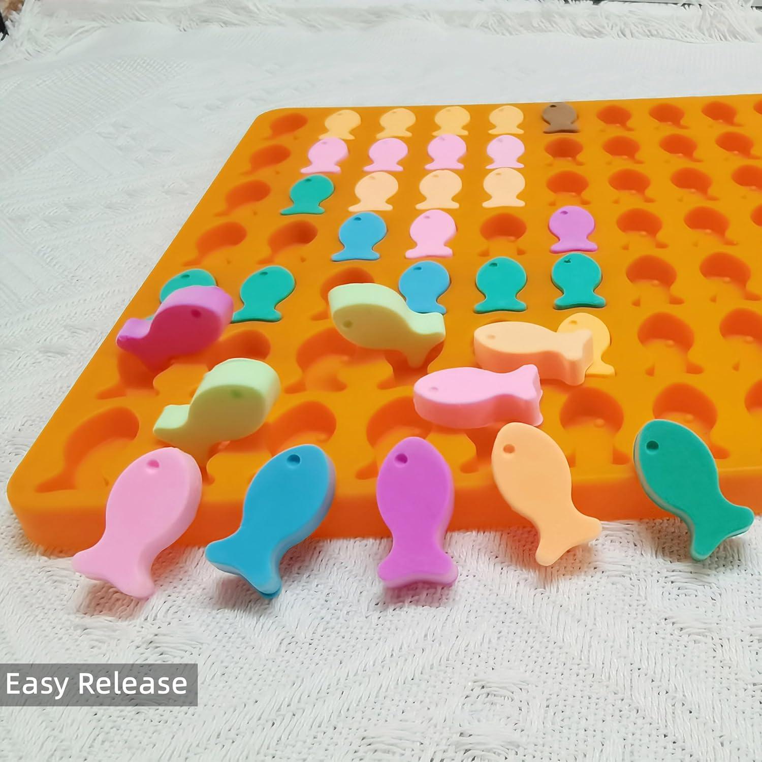 Molde de Silicona para Caramelos en Forma de Pez Sofliym