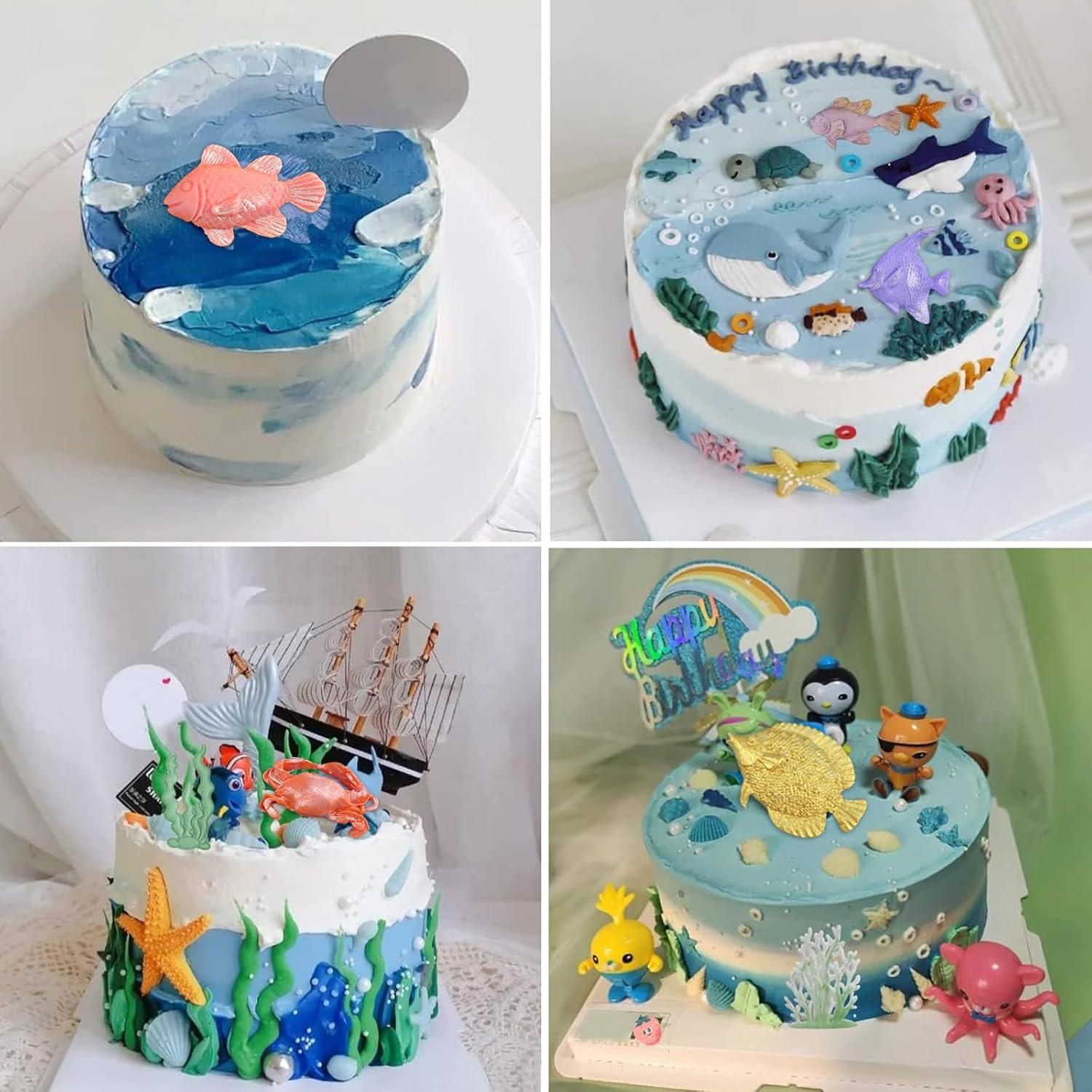 5 Moldes de Silicona para Fondant nklbio F-133 Marinos