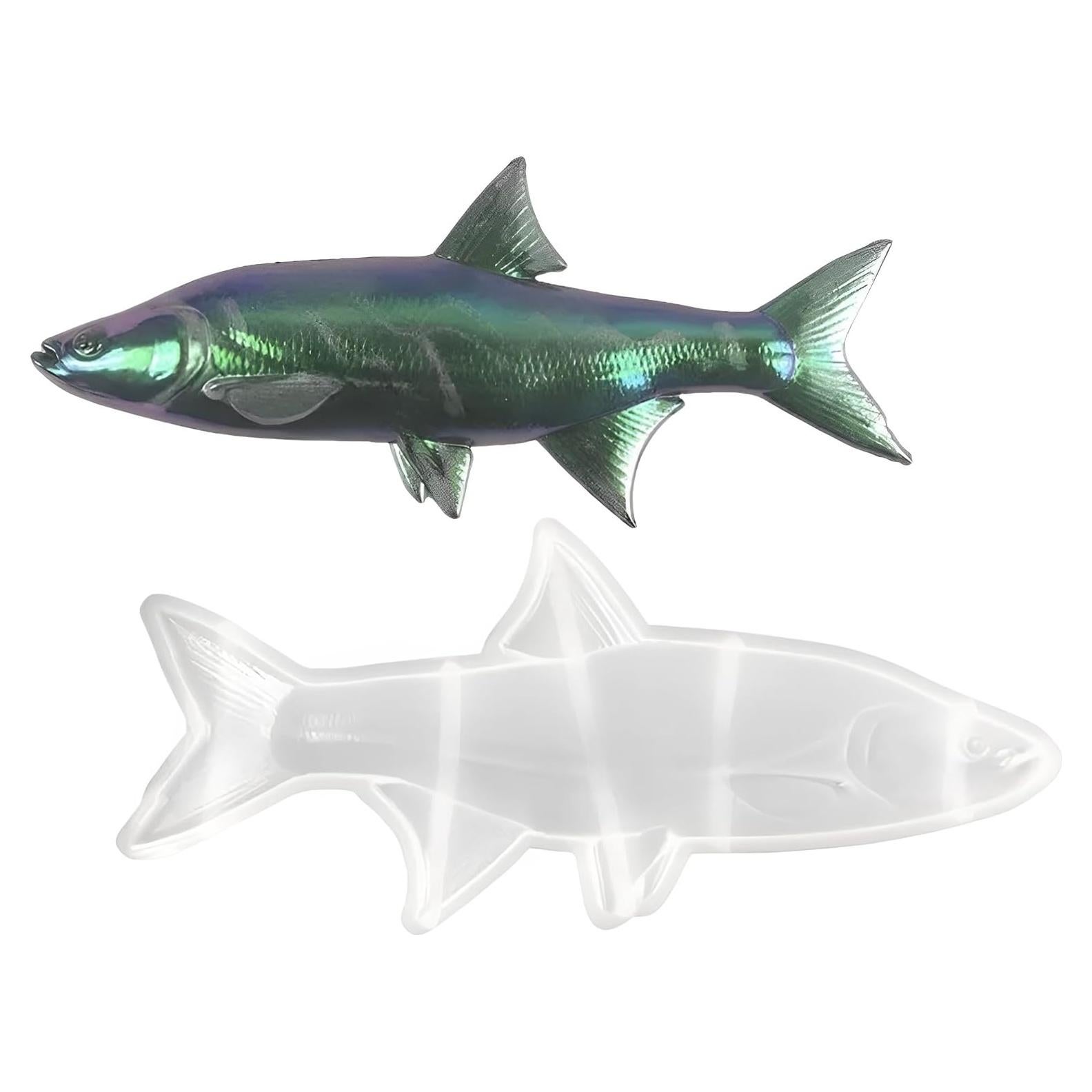 Molde de Silicona de Pez Finyoffiy para Resina DIY 2.54x5.08cm