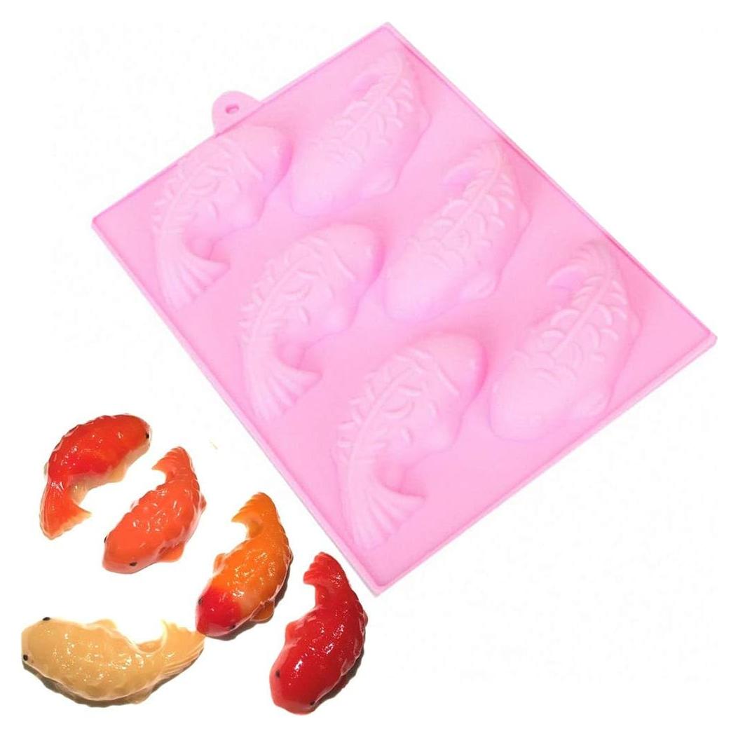 Molde de Silicona para Jabón Pez Koi MoldFun Rosa 105g