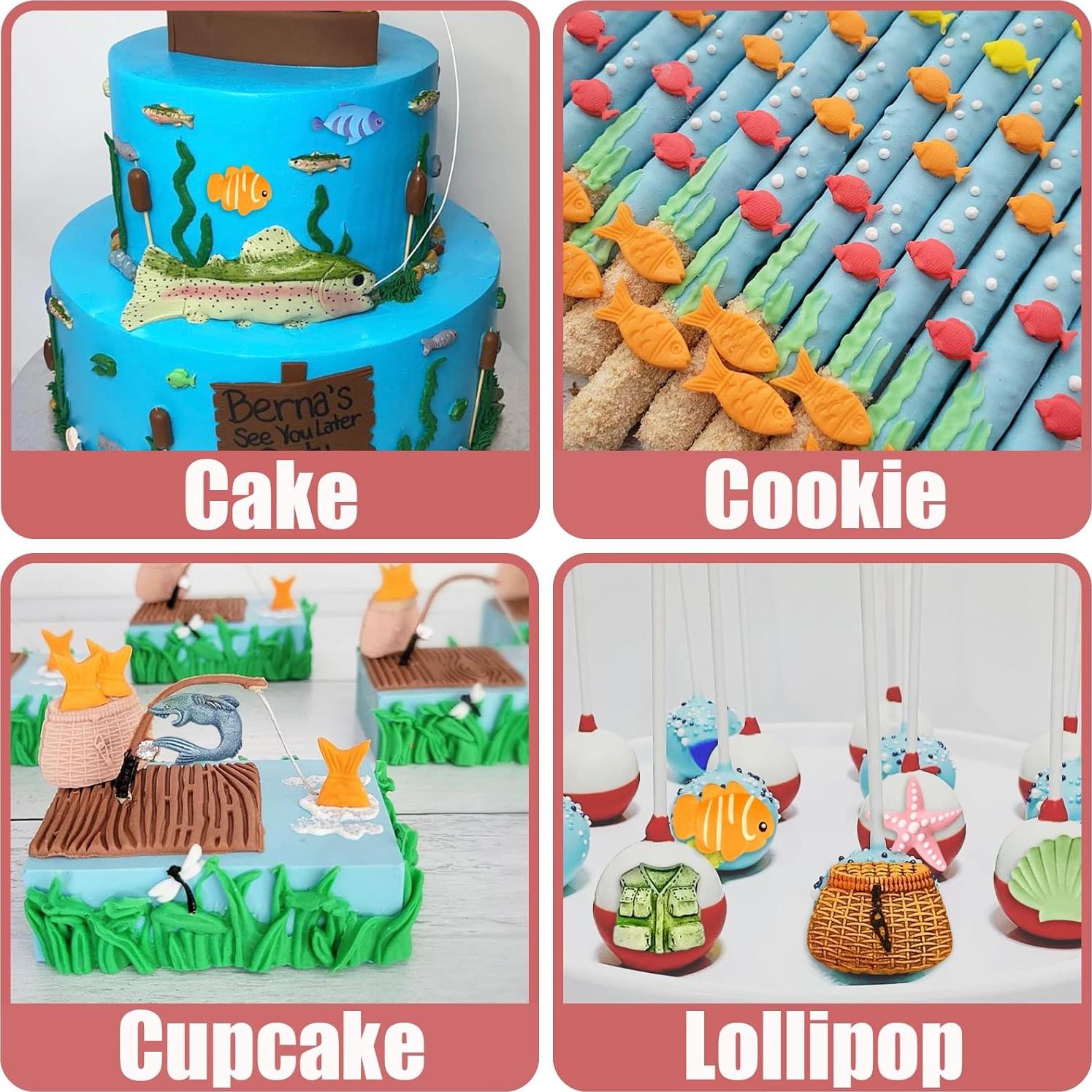 Molde de Silicona para Pasteles de Pesca 2 Pcs - ywzbomoldrm