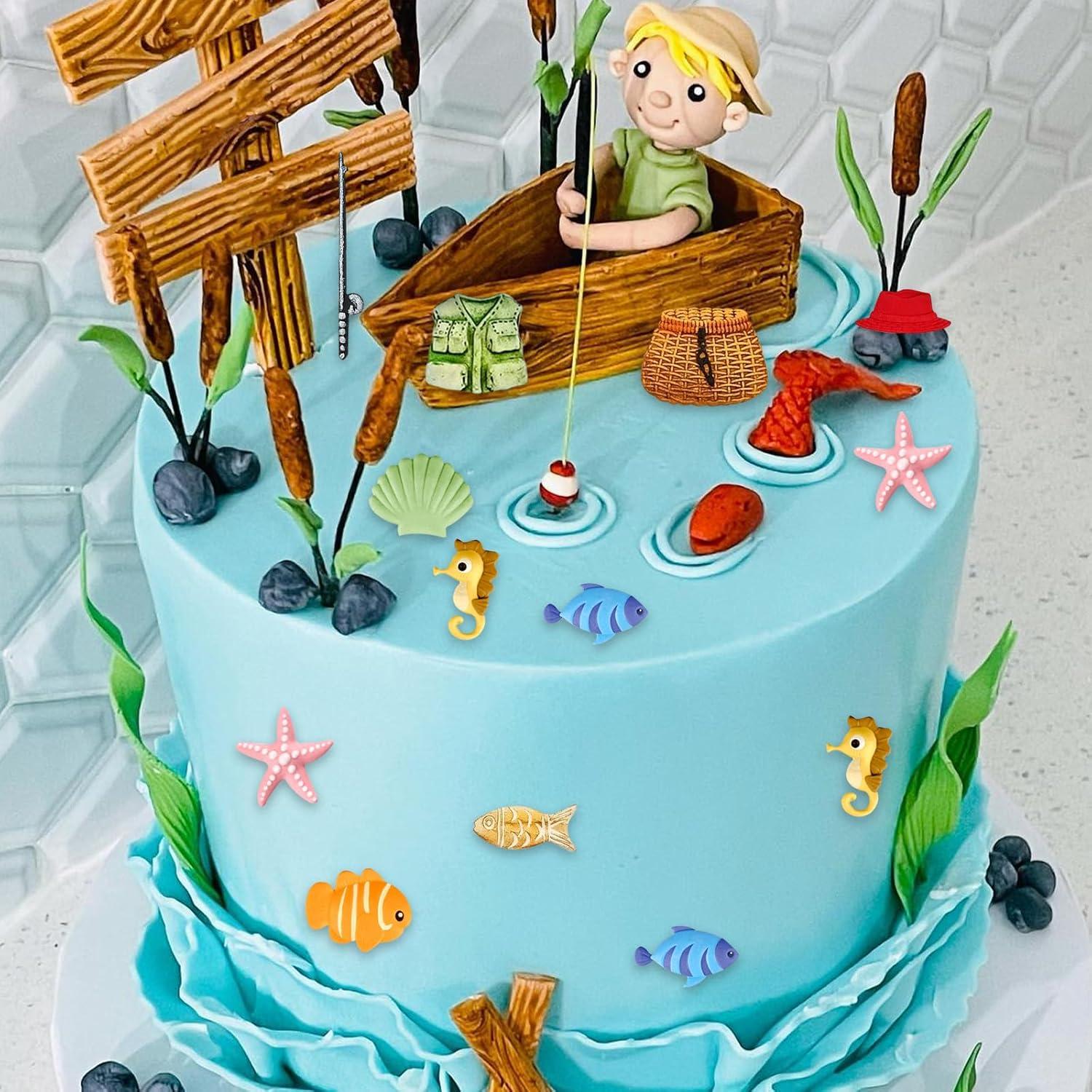 Molde de Silicona para Pasteles de Pesca 2 Pcs - ywzbomoldrm