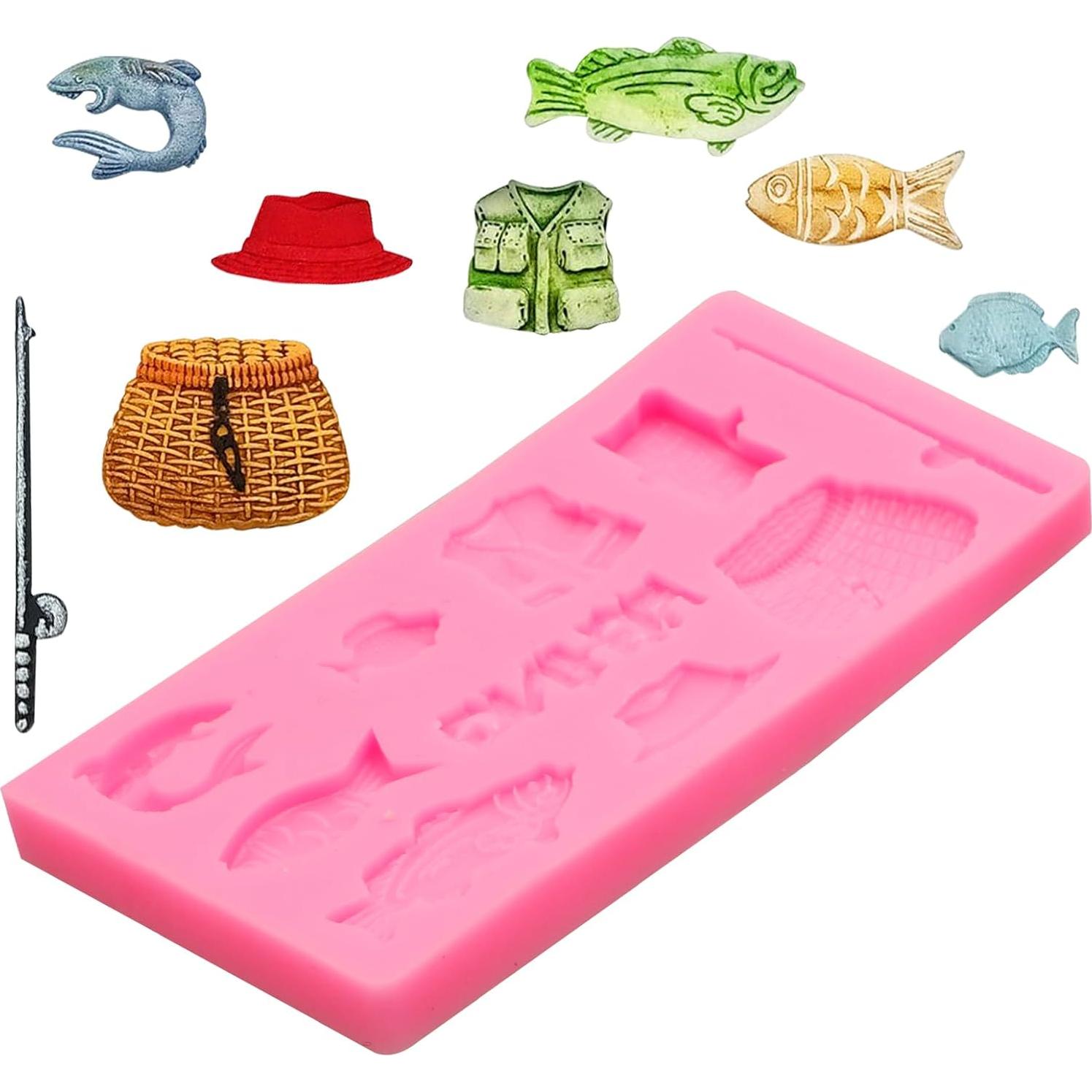 Molde de Silicona para Pasteles de Pesca 2 Pcs - ywzbomoldrm