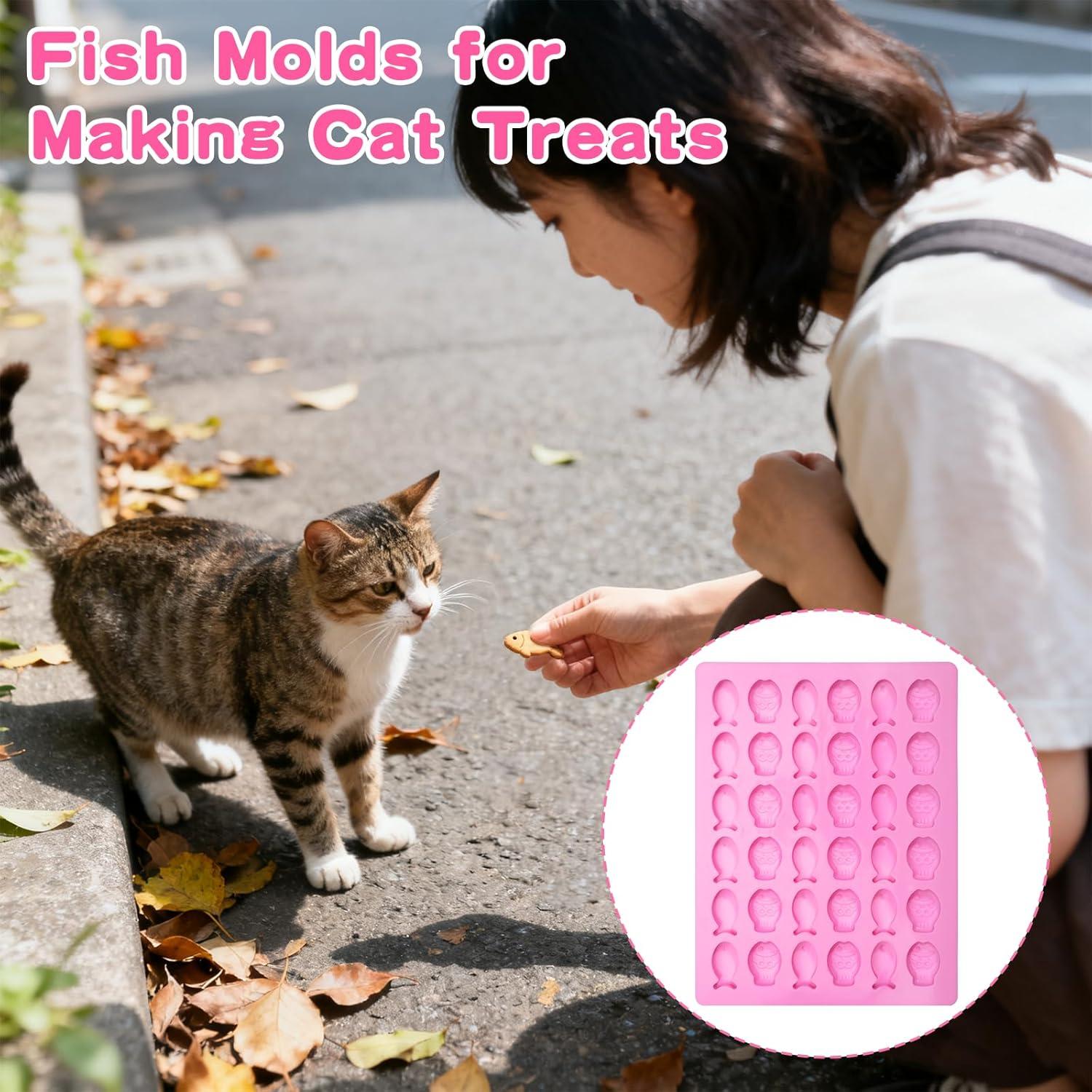 Mini Molde de Silicona en Forma de Pez 2 Pcs 36 Cavidades