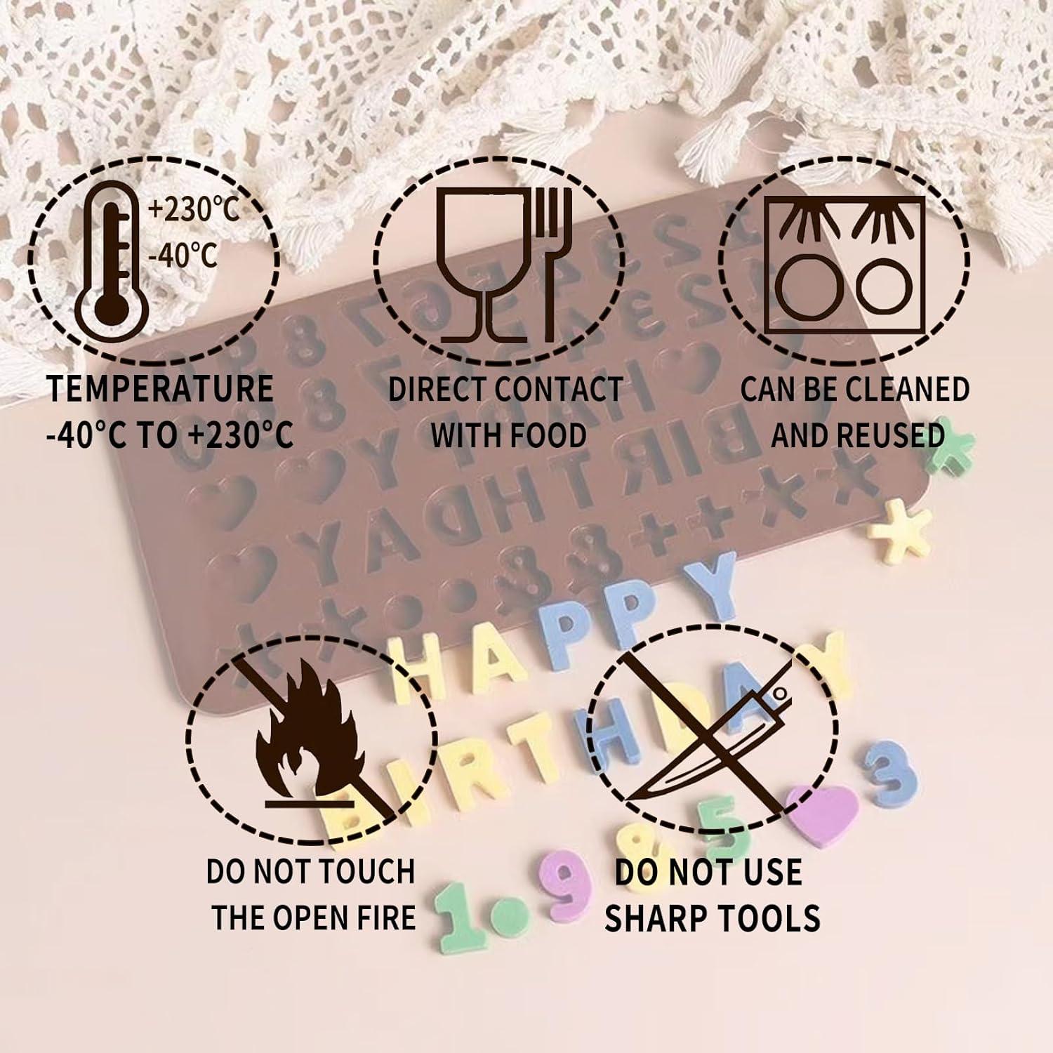 Moldes de Silicona YUUIKLLE para Chocolate y Caramelos - 2 Pcs