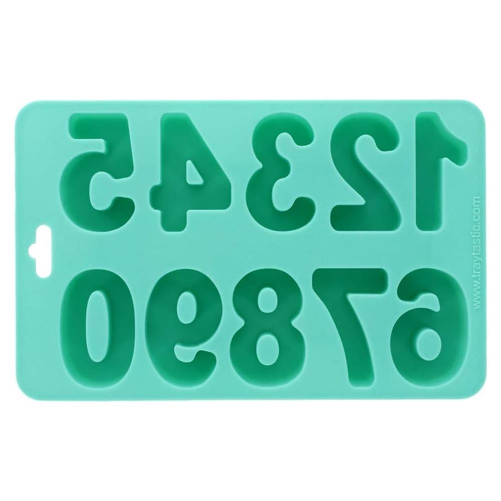 Molde de Números de Silicona Traytastic 0-9 para Hornear