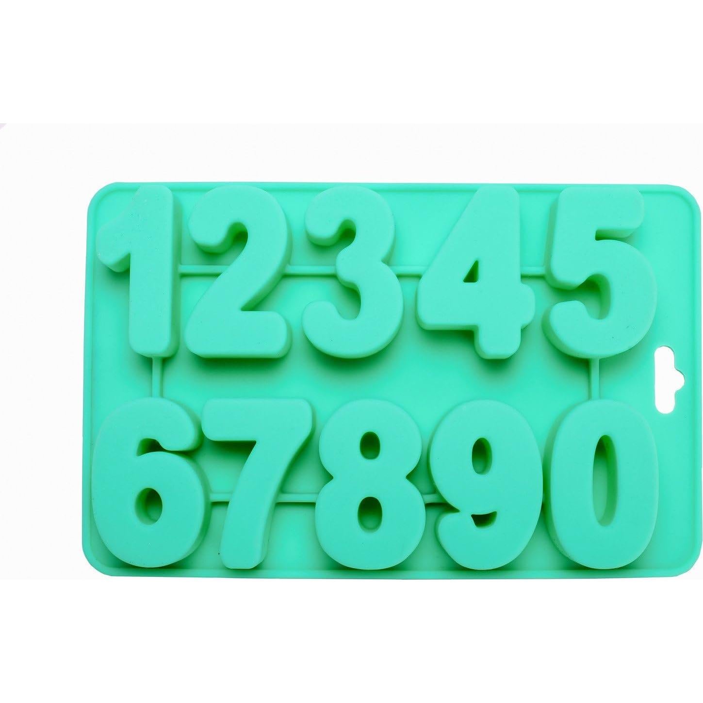 Molde de Números de Silicona Traytastic 0-9 para Hornear