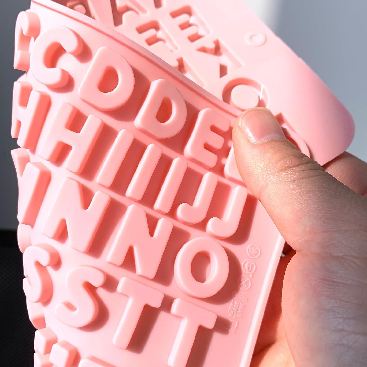 Moldes de Silicona Qgond para Letras y Números - 2 Piezas