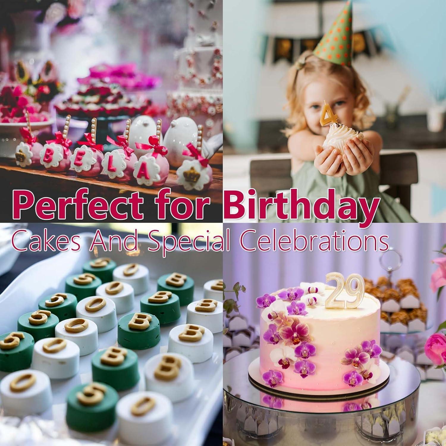 Moldes de Silicona Qgond para Letras y Números - 2 Piezas