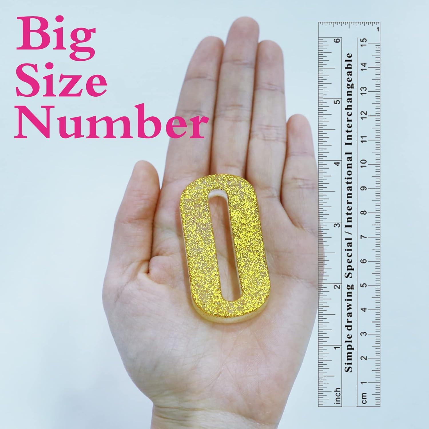 Molde de Silicona para Números 0-9 Wocuz - 21.6x14.7 cm