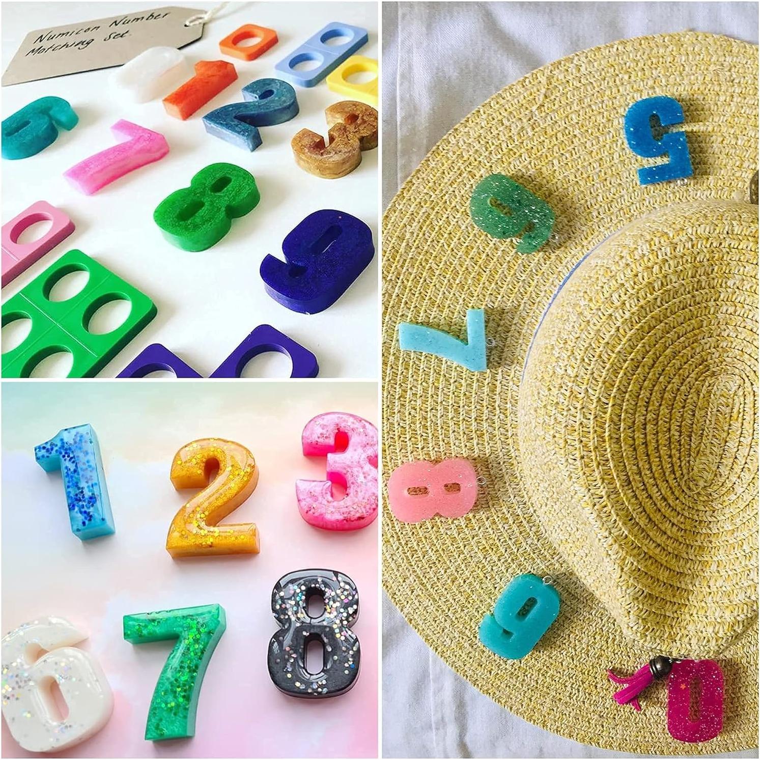 Molde de Silicona para Números 0-9 Wocuz - 21.6x14.7 cm