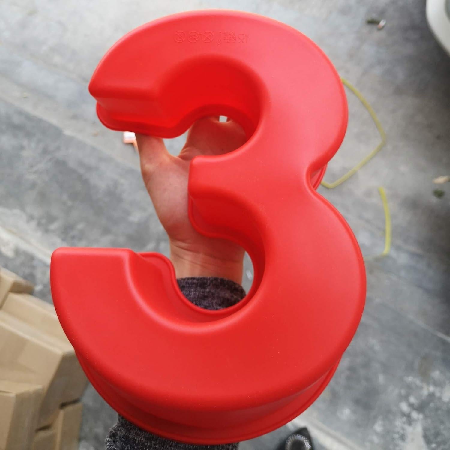 Molde de Pastel de Número Grande Goldbaking 10 Pulgadas Silicona