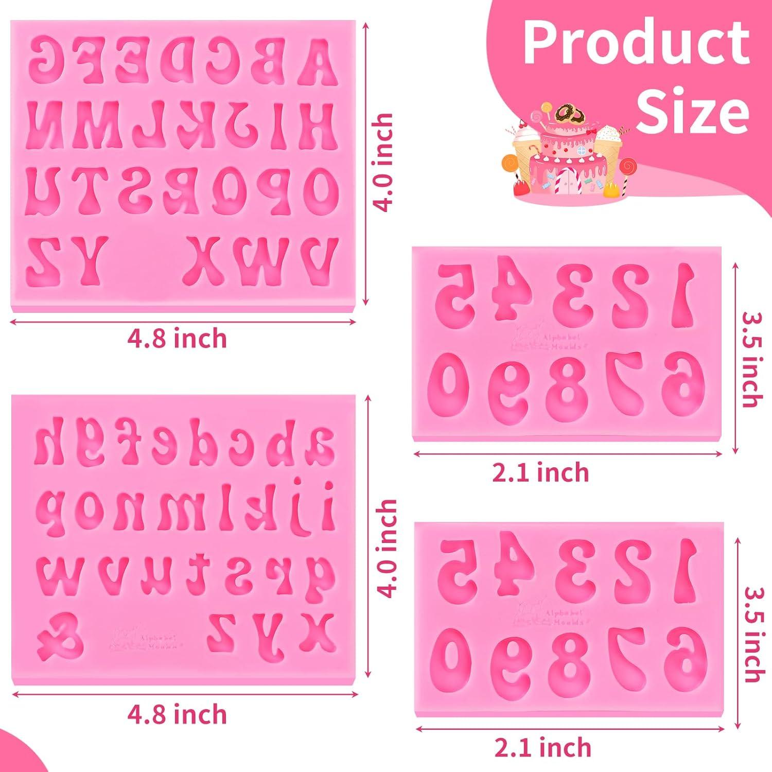 Molde de Silicona para Fondant y Chocolate FIRETREESILVERFLOWER - 4 Piezas