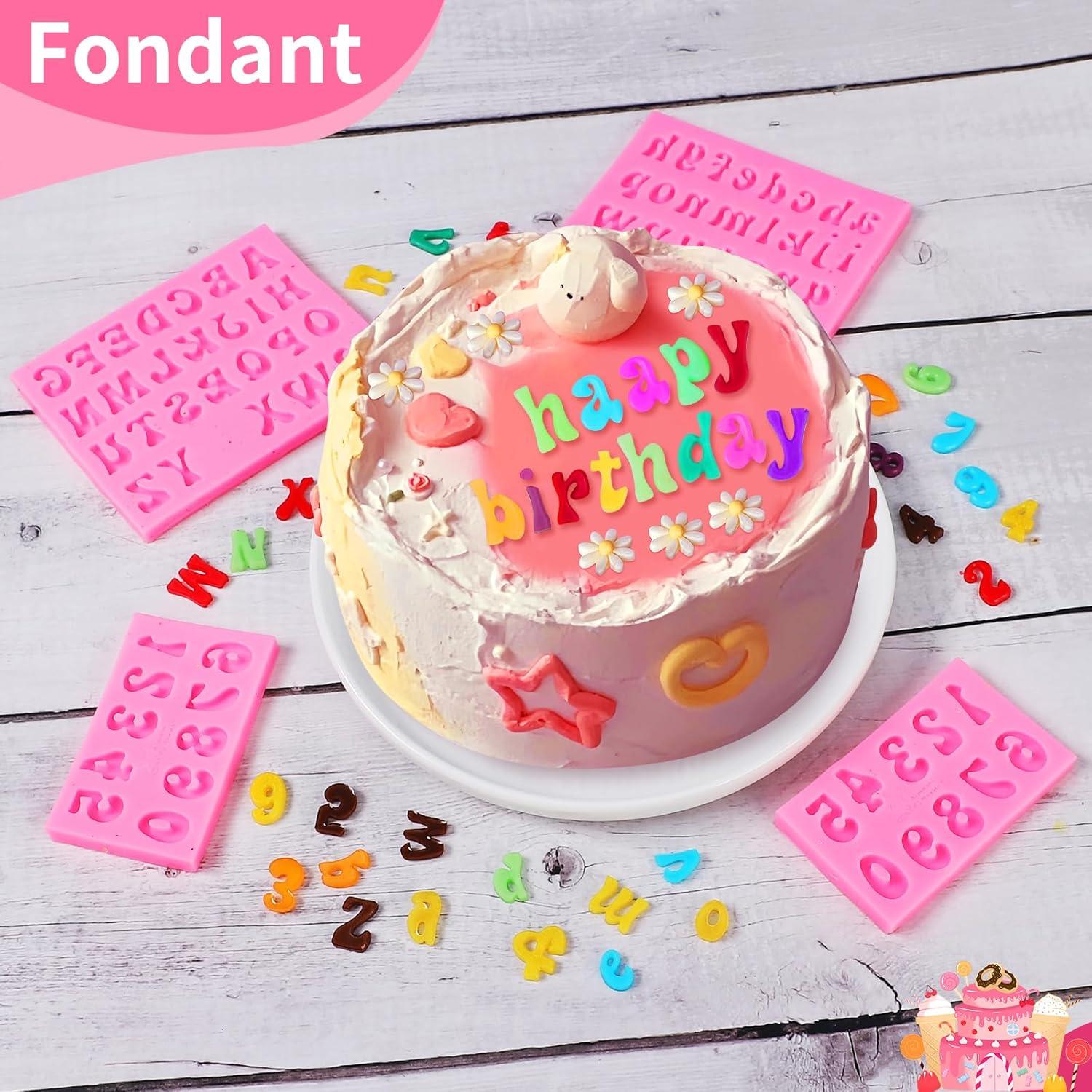 Molde de Silicona para Fondant y Chocolate FIRETREESILVERFLOWER - 4 Piezas