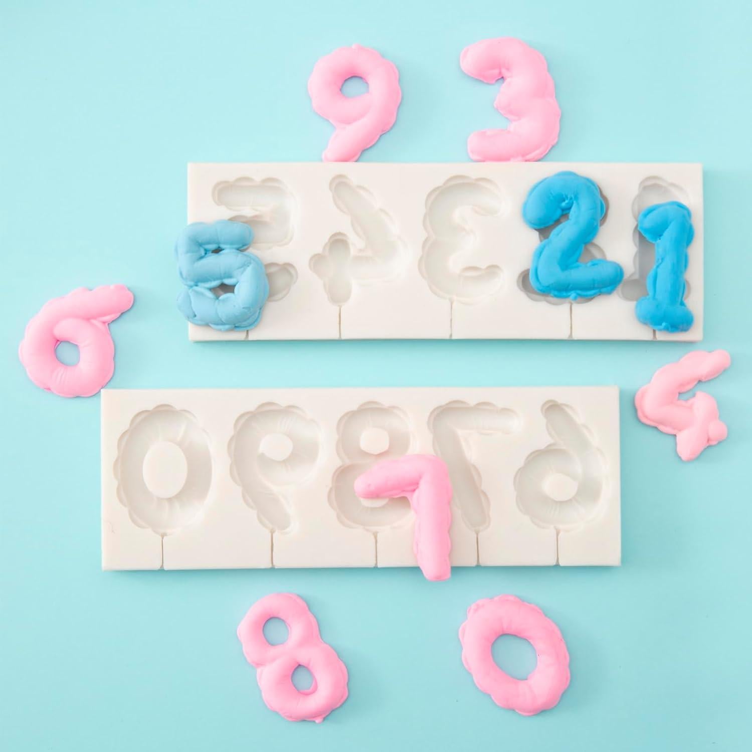 Molde de Silicona Rosa ICNYEKl para Decoración de Pasteles