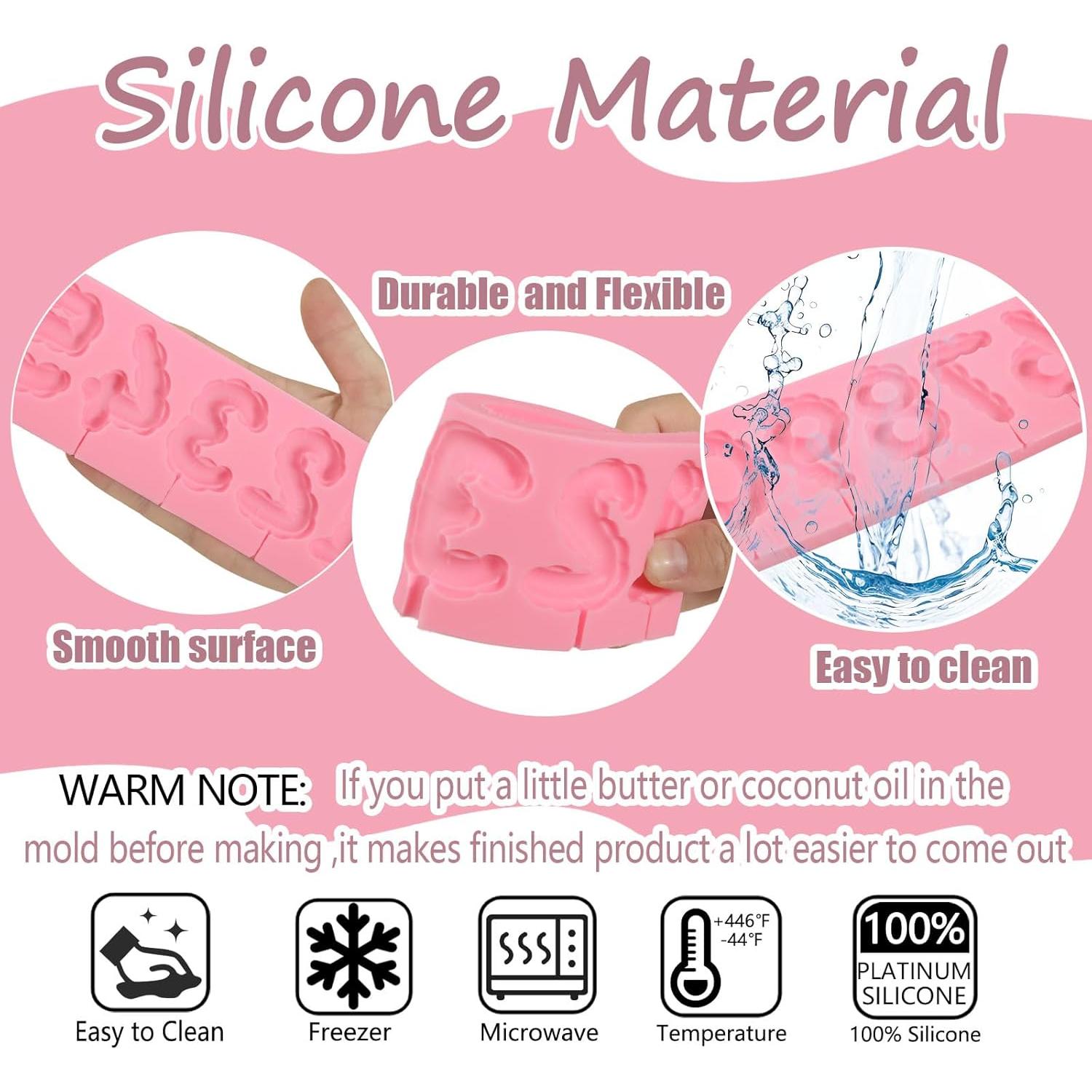 Molde de Silicona Rosa ICNYEKl para Decoración de Pasteles