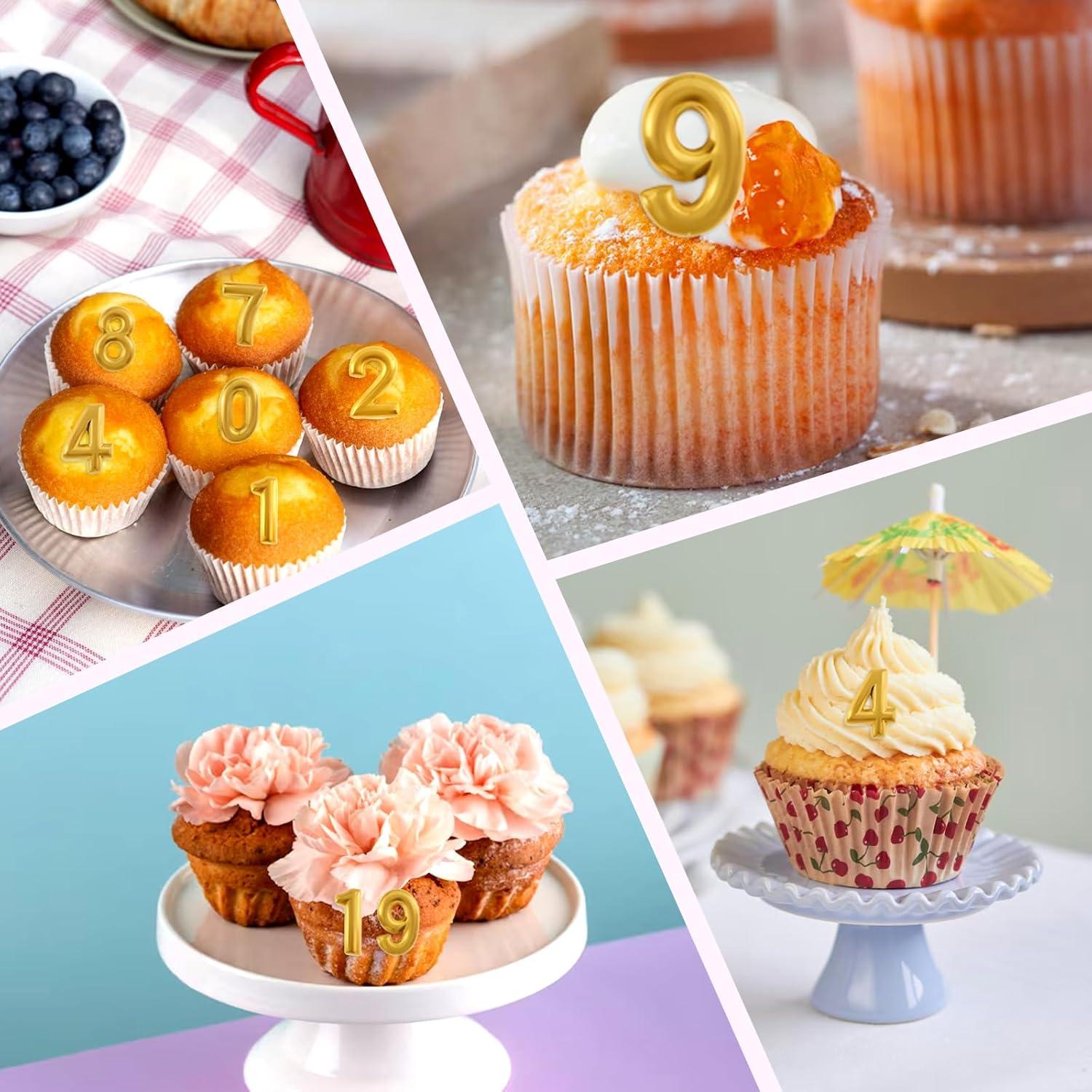 Molde de Silicona Rosa para Fondant Números 0-9 QfwdfcTrenz