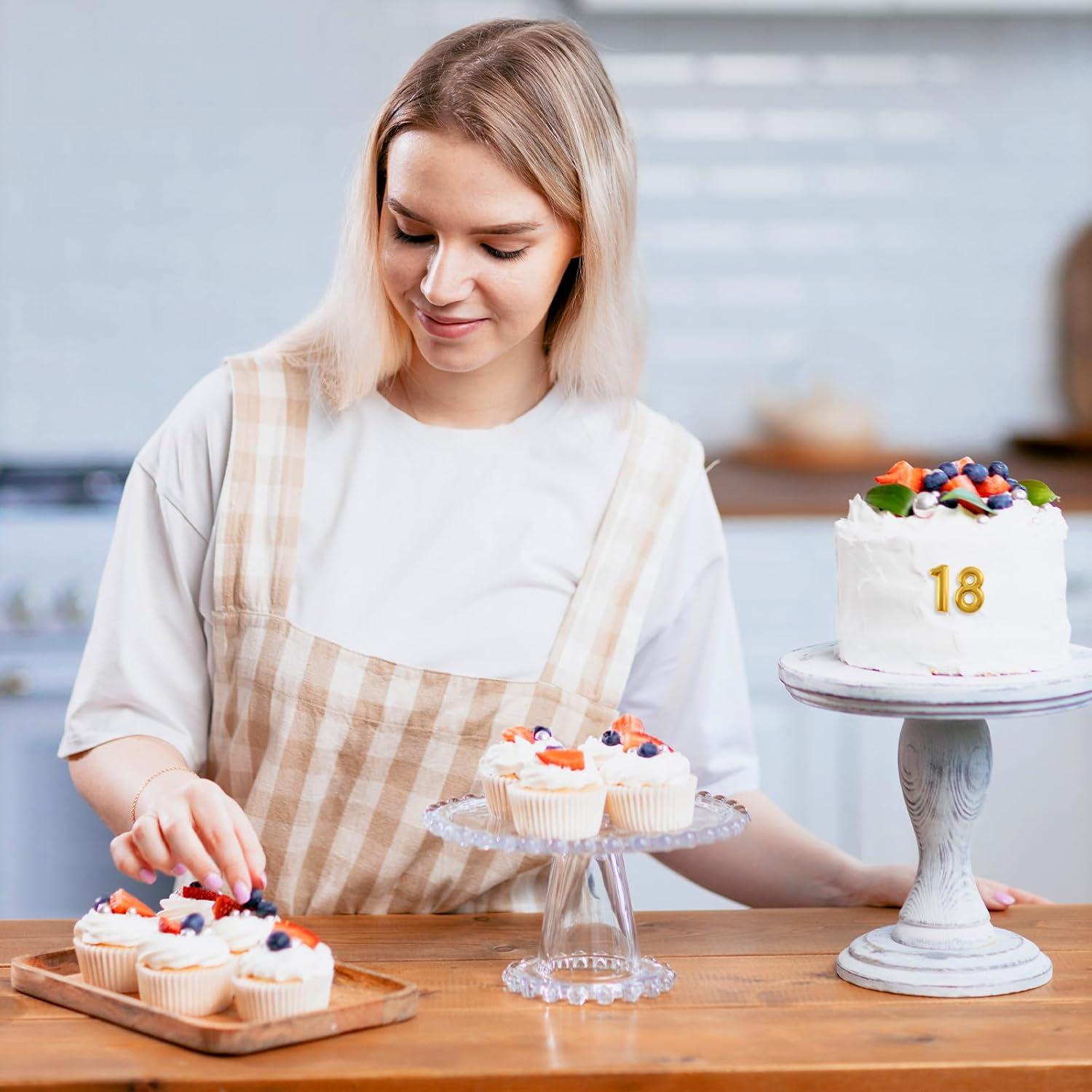 Molde de Silicona Rosa para Fondant Números 0-9 QfwdfcTrenz