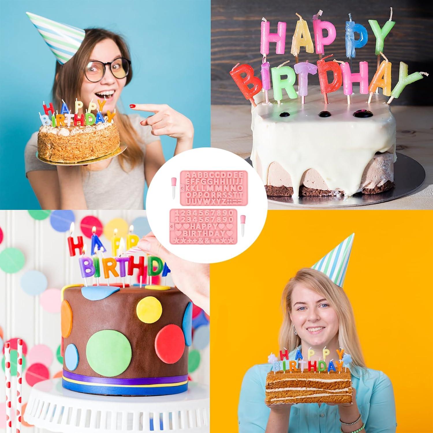 Moldes de Silicona para Chocolate Weizedm - Letras y Números