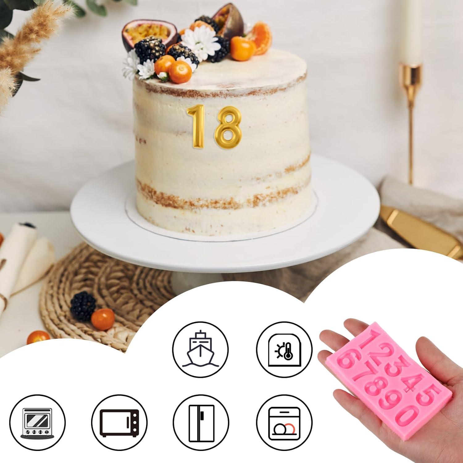 Molde de Silicona 3D InnoHHustle Números 0-9 Rosa