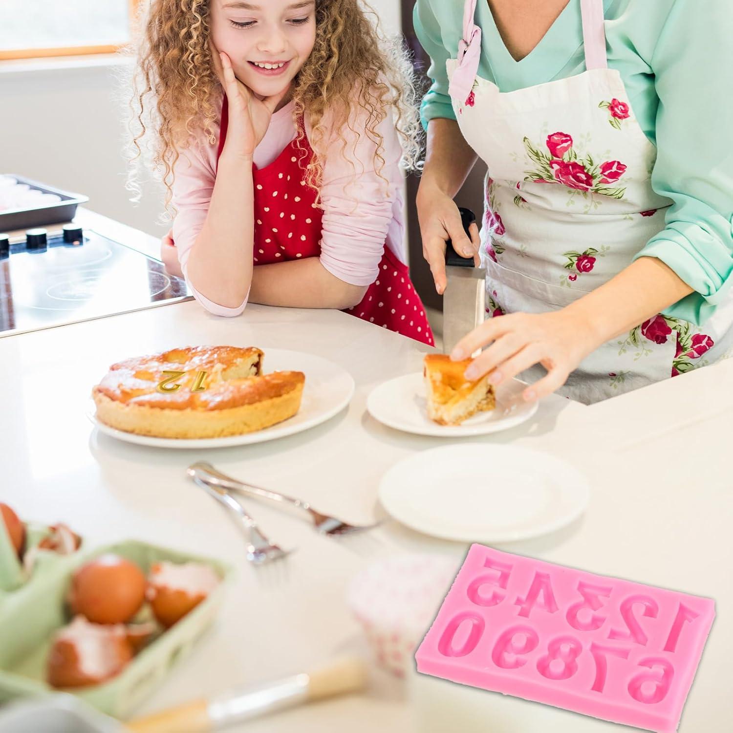 Molde de Silicona 3D InnoHHustle Números 0-9 Rosa