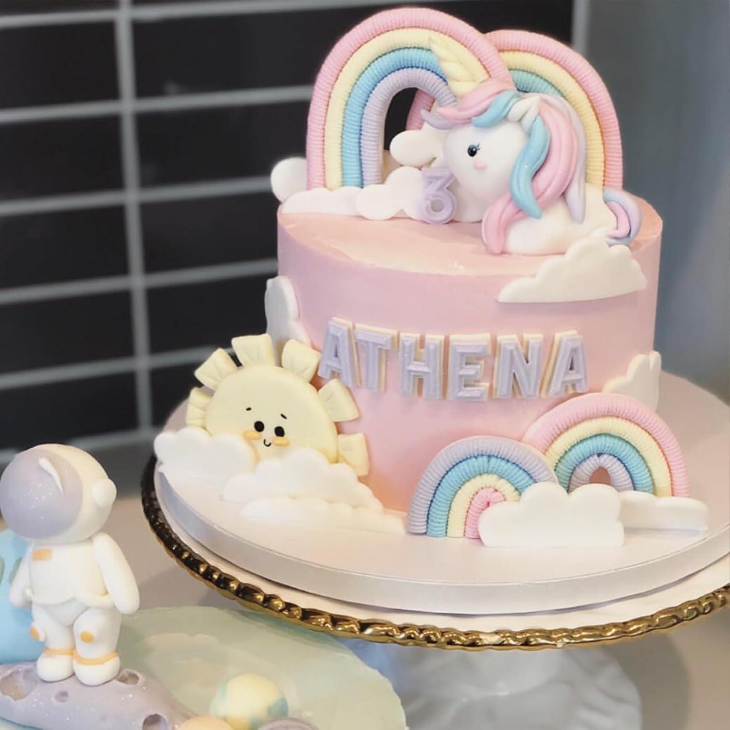 26 Moldes de Silicona Letras y Números 3D Xcake Lcook