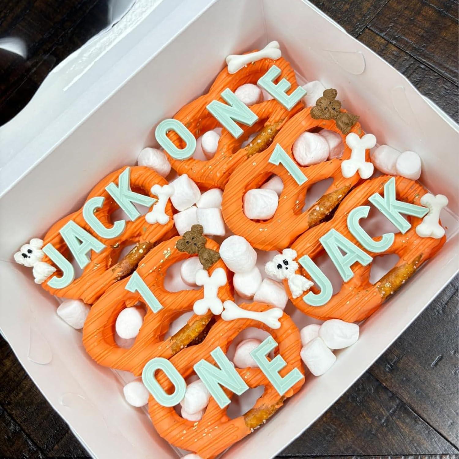 26 Moldes de Silicona Letras y Números 3D Xcake Lcook