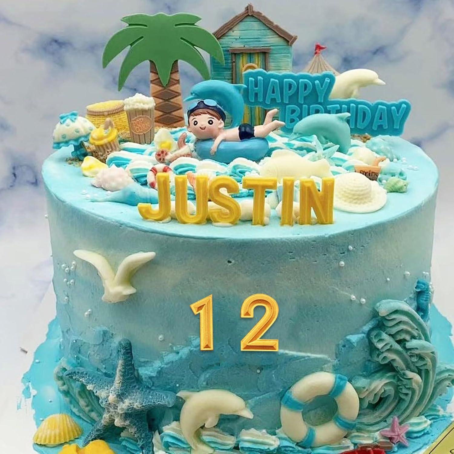 26 Moldes de Silicona Letras y Números 3D Xcake Lcook