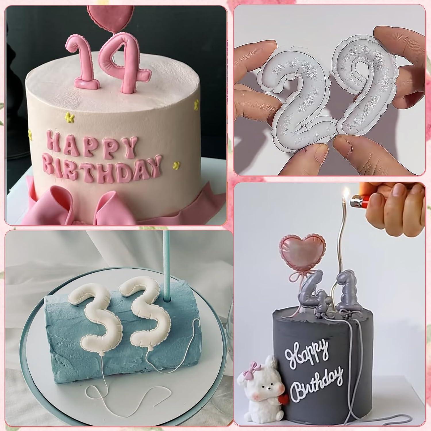 Moldes de Números de Silicona IKOJING 0-9 para Repostería