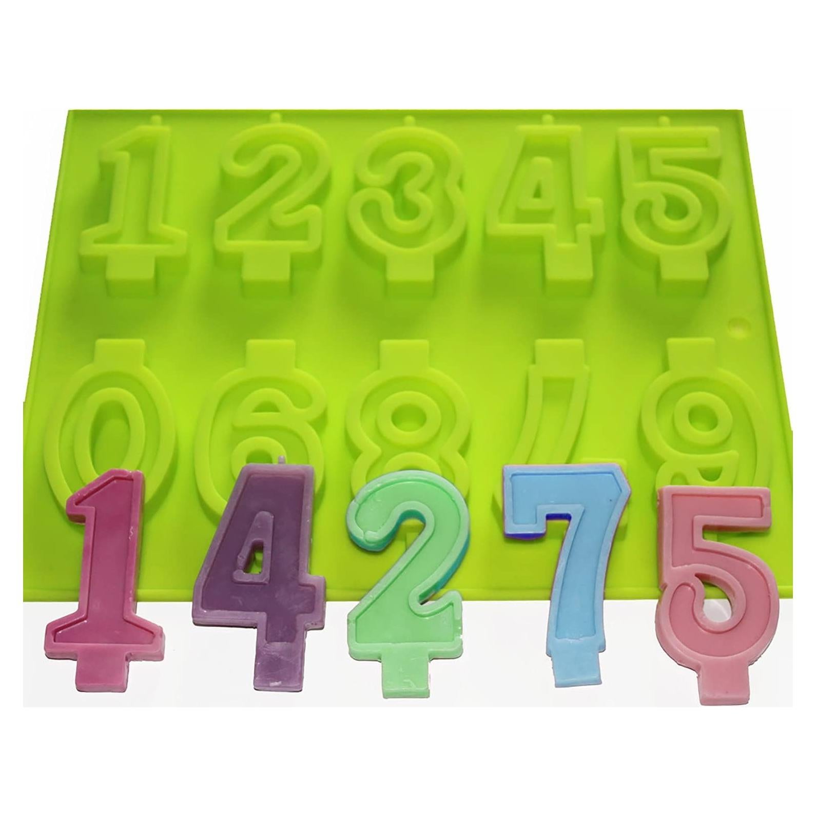 Molde de Silicona para Velas de Números X-Haibei 7.1cm