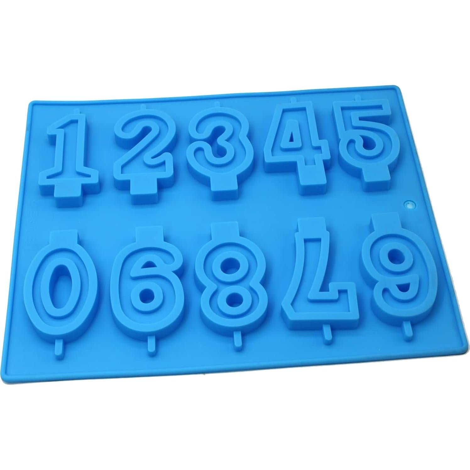 Molde de Silicona para Velas de Números X-Haibei 7.1cm