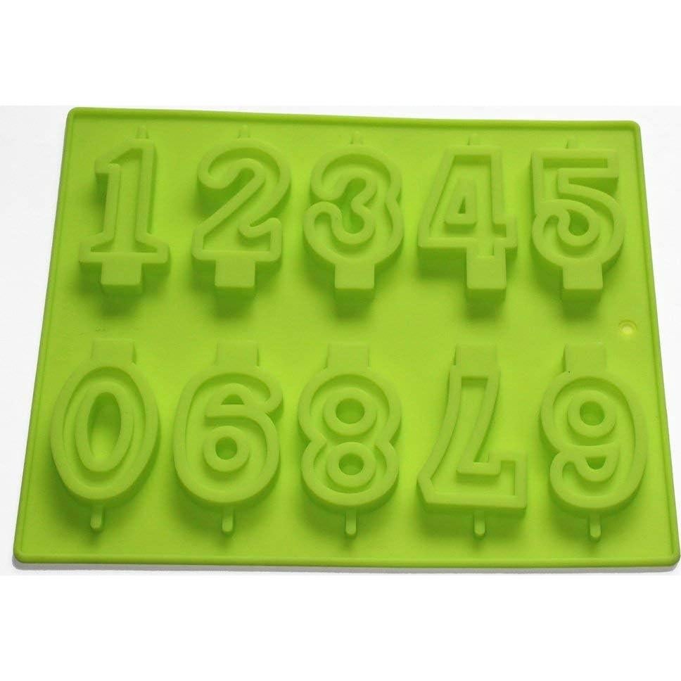 Molde de Silicona para Velas de Números X-Haibei 7.1cm