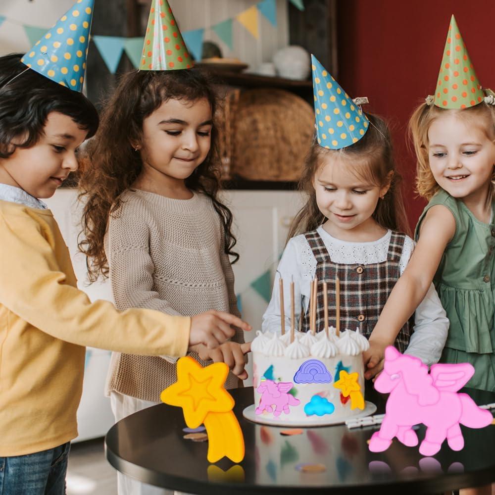 Moldes de Silicona 3D Unicornio BENEKIY - 2 Piezas 8 Cavidades