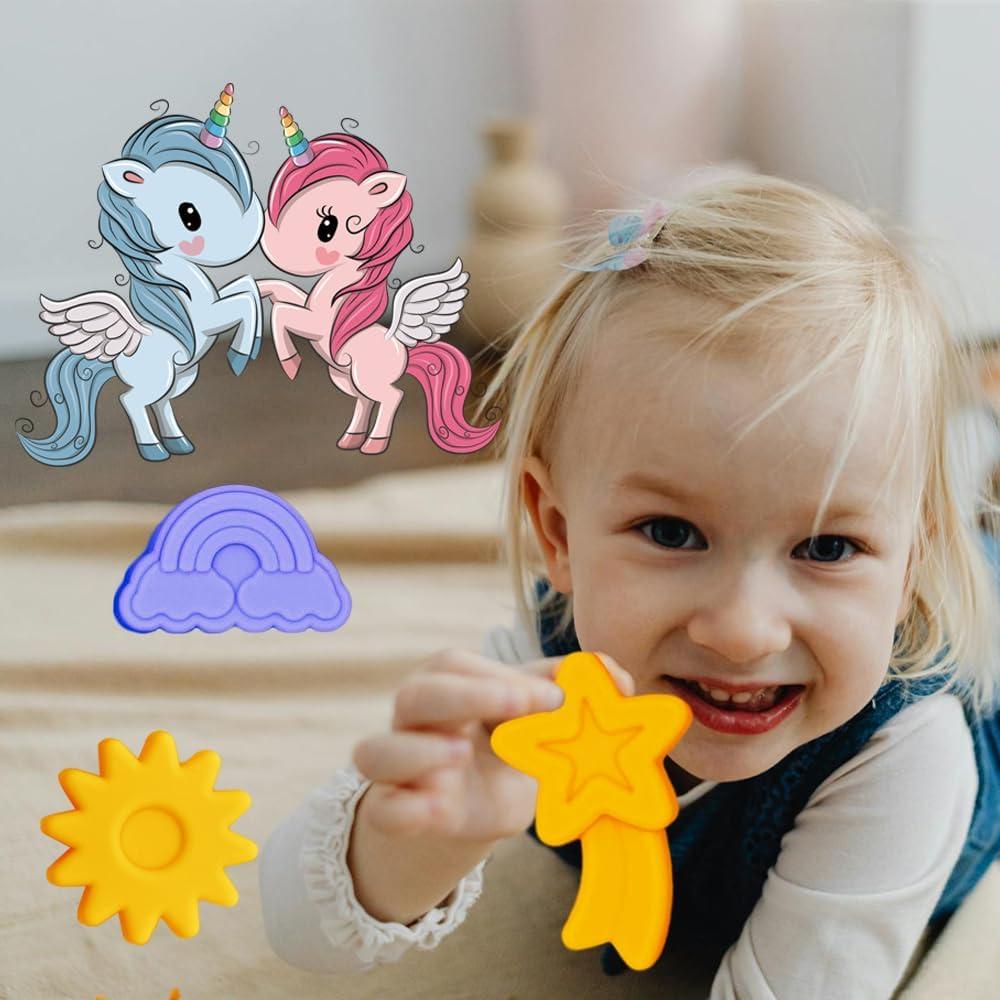 Moldes de Silicona 3D Unicornio BENEKIY - 2 Piezas 8 Cavidades