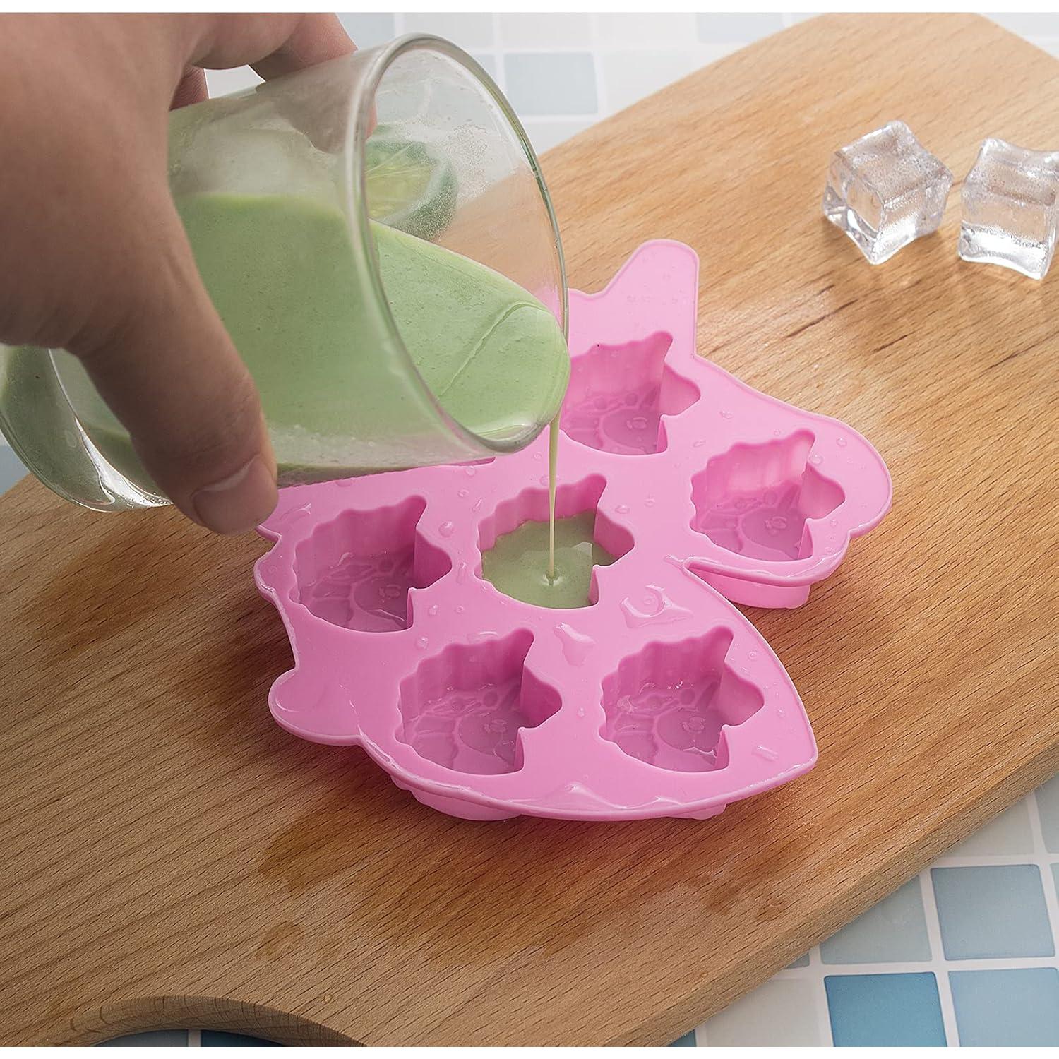 Paquete de 3 Moldes de Silicona Unicornio Vpqnee 14.5x12.3cm