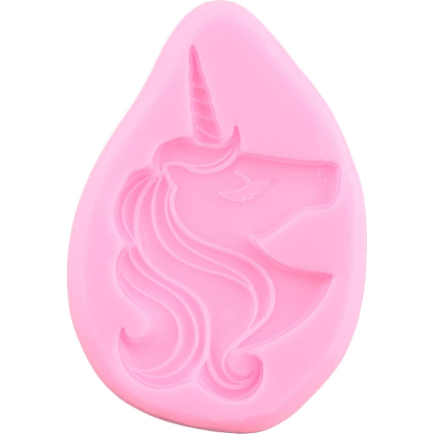 Moldes de Silicona Unicornio ZiXiang Set de 4 para Pasteles
