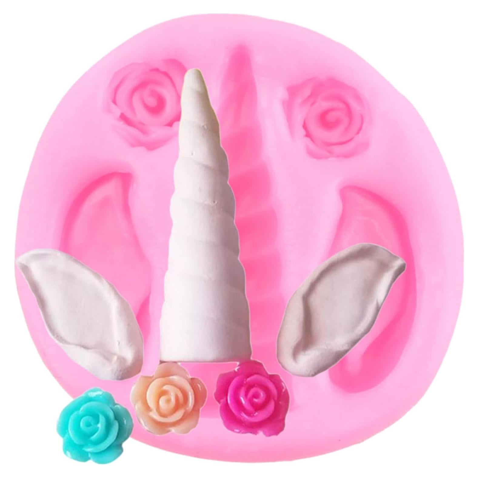 Molde de Silicona Unicornio YIHUOMOLDS 5x5 cm para Pasteles