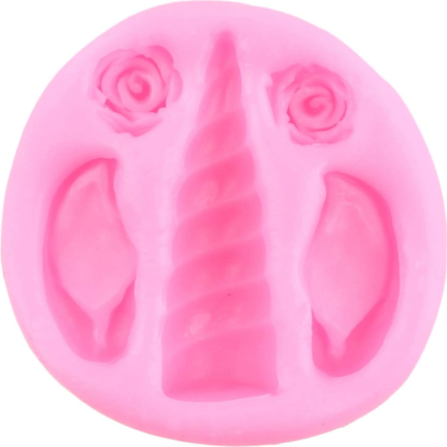 Molde de Silicona Unicornio YIHUOMOLDS 5x5 cm para Pasteles