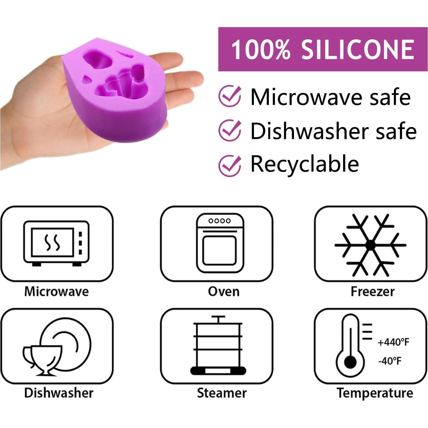 Molde de Silicona Unicornio ACVCATTO 8.2x6cm para Fondant y Chocolate