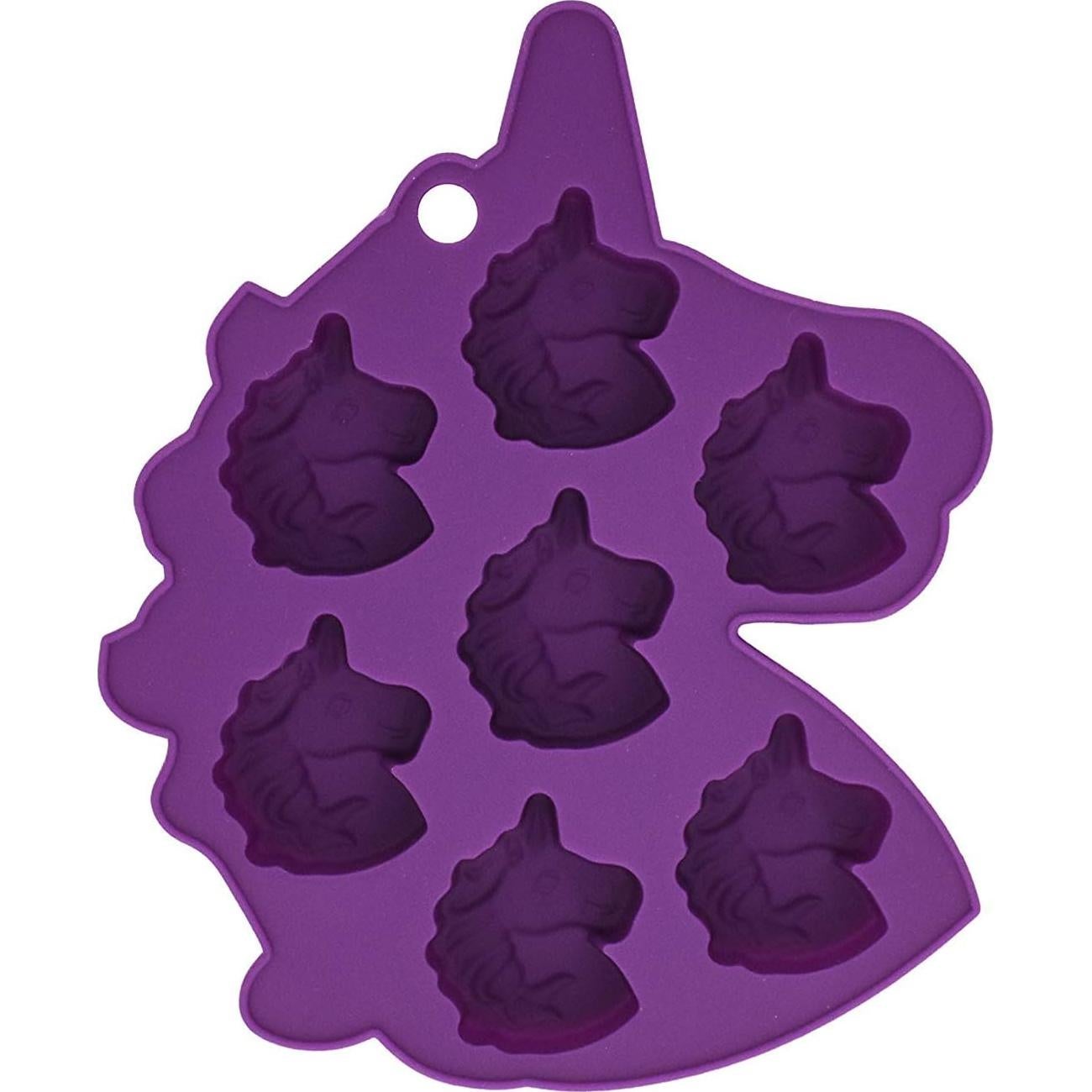 Molde de Silicona Unicornio Fewo 2 Piezas para Hielo y Postres