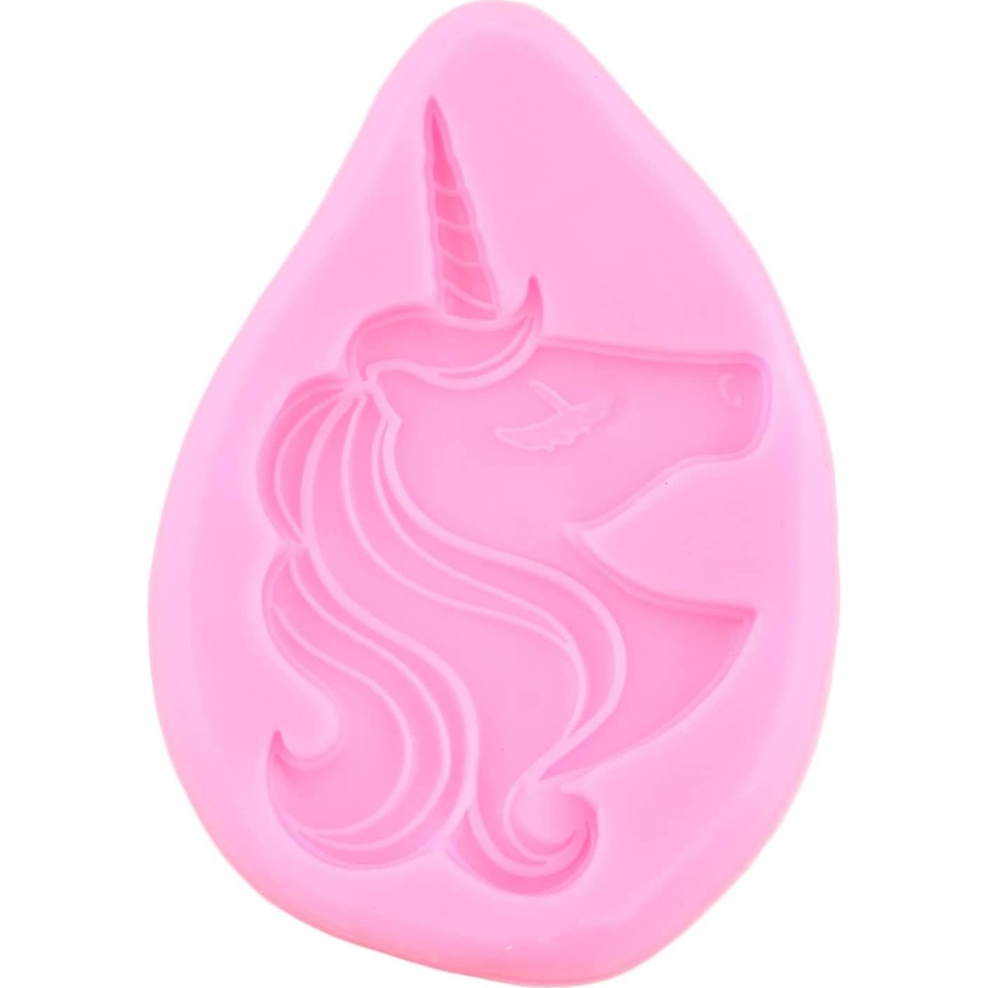 Moldes de Silicona Unicornio MIYAHOUSE - 6 Piezas Decoración Pasteles