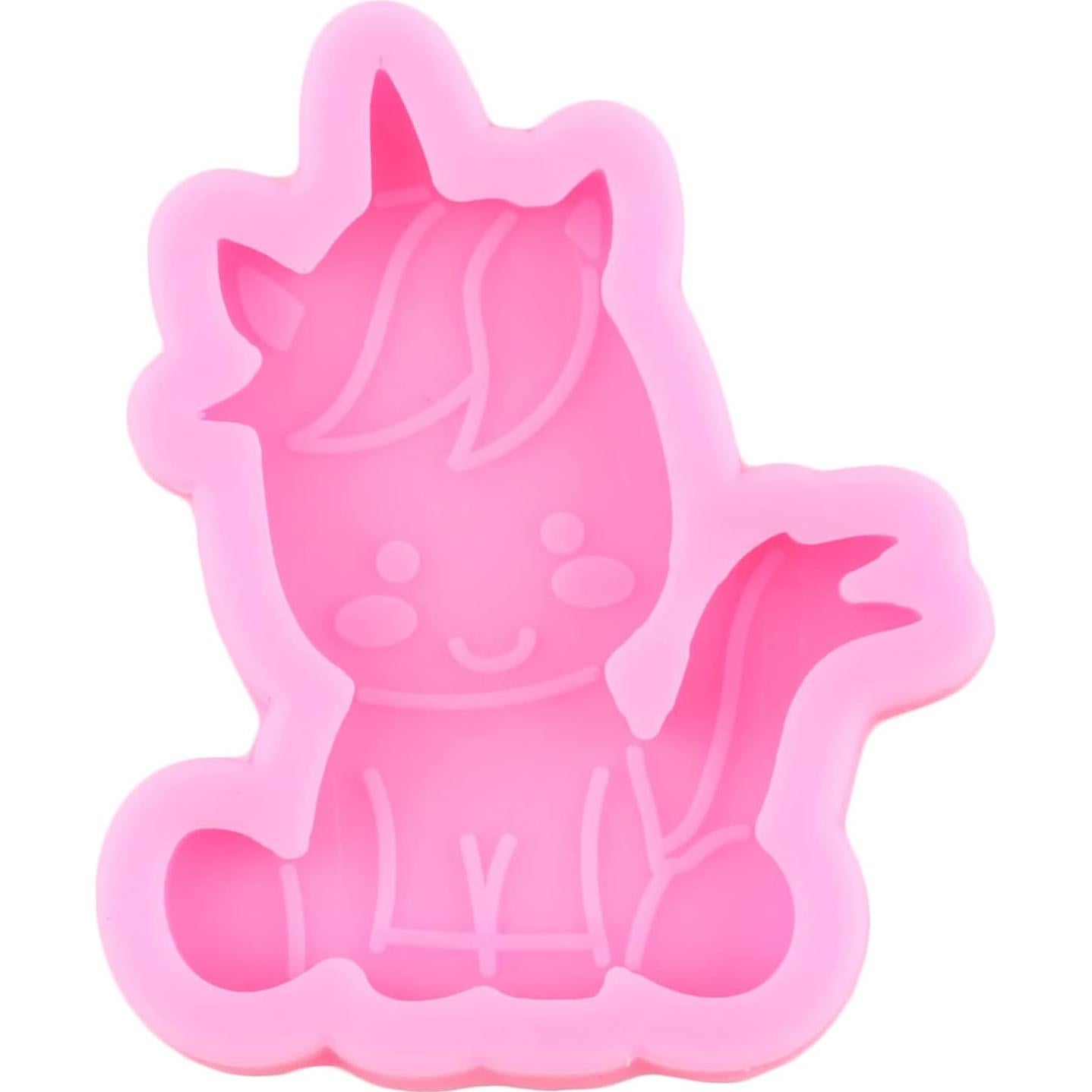 Moldes de Silicona Unicornio MIYAHOUSE - 6 Piezas Decoración Pasteles