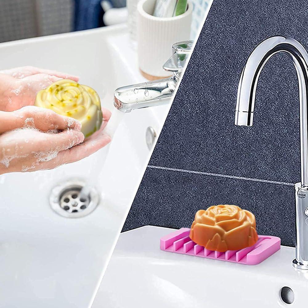 Molde de Silicona para Jabón BAKER DEPOT Rosa 2 Piezas