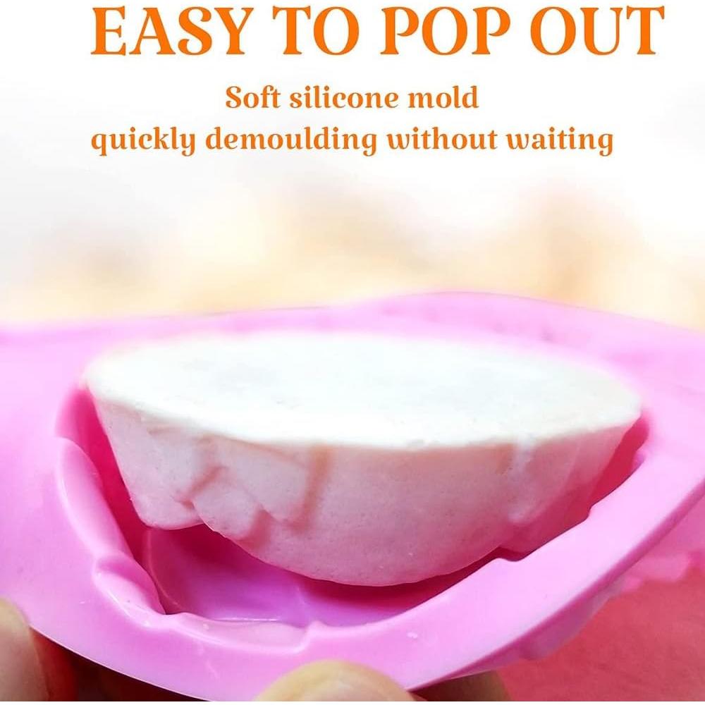 Molde de Silicona para Jabón BAKER DEPOT Rosa 2 Piezas