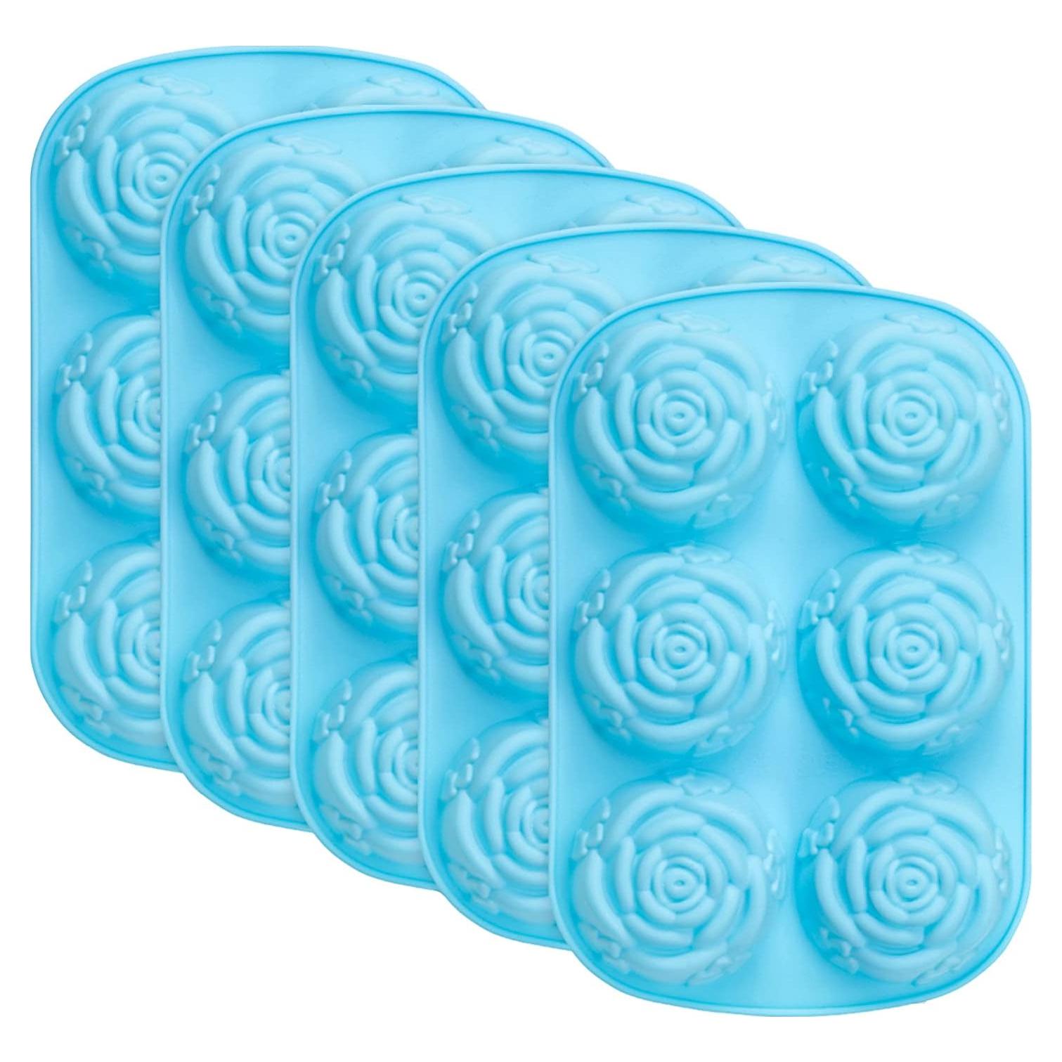 Moldes de Silicona Rosa LoveBB - 5 Paquetes Antiadherentes