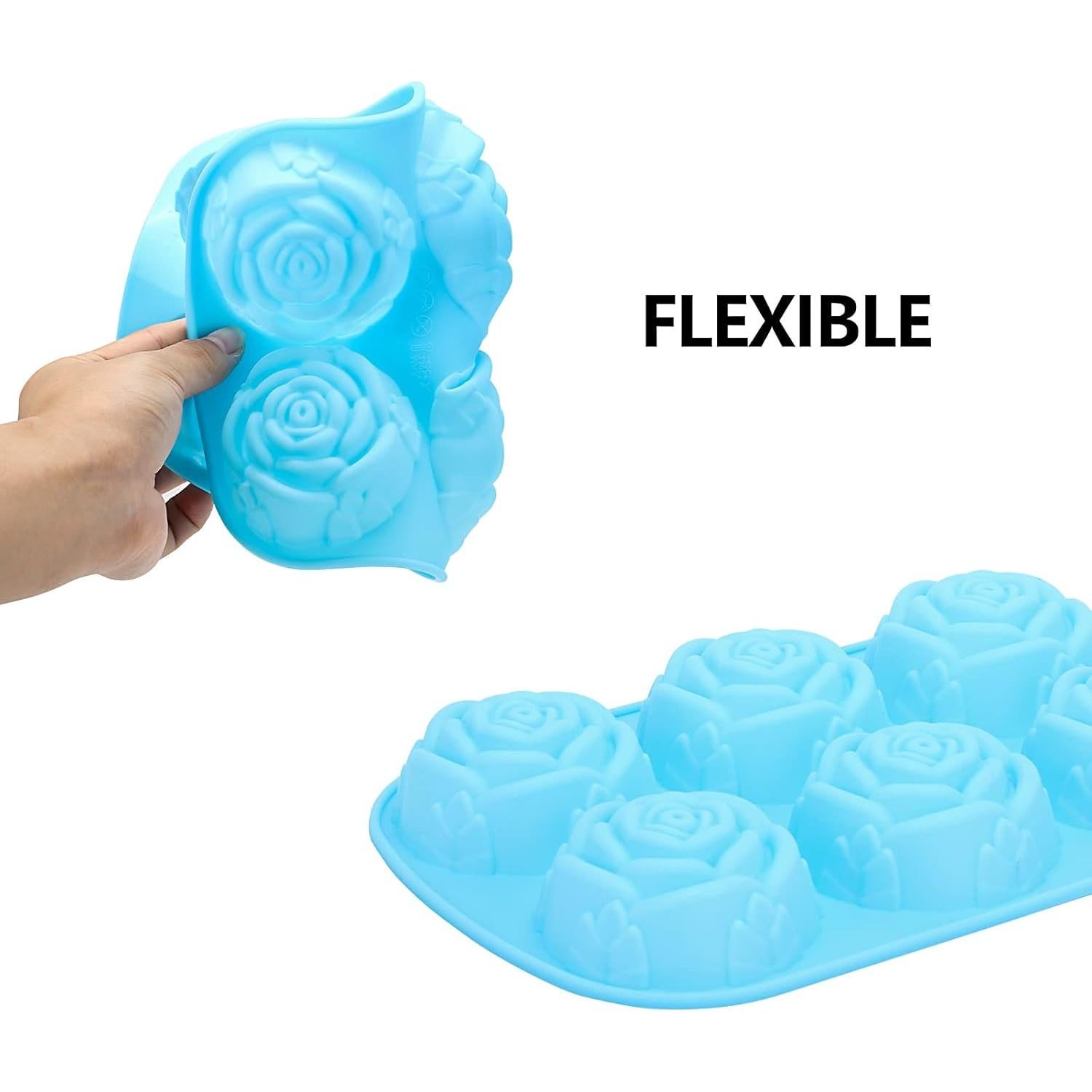 Moldes de Silicona Rosa LoveBB - 5 Paquetes Antiadherentes