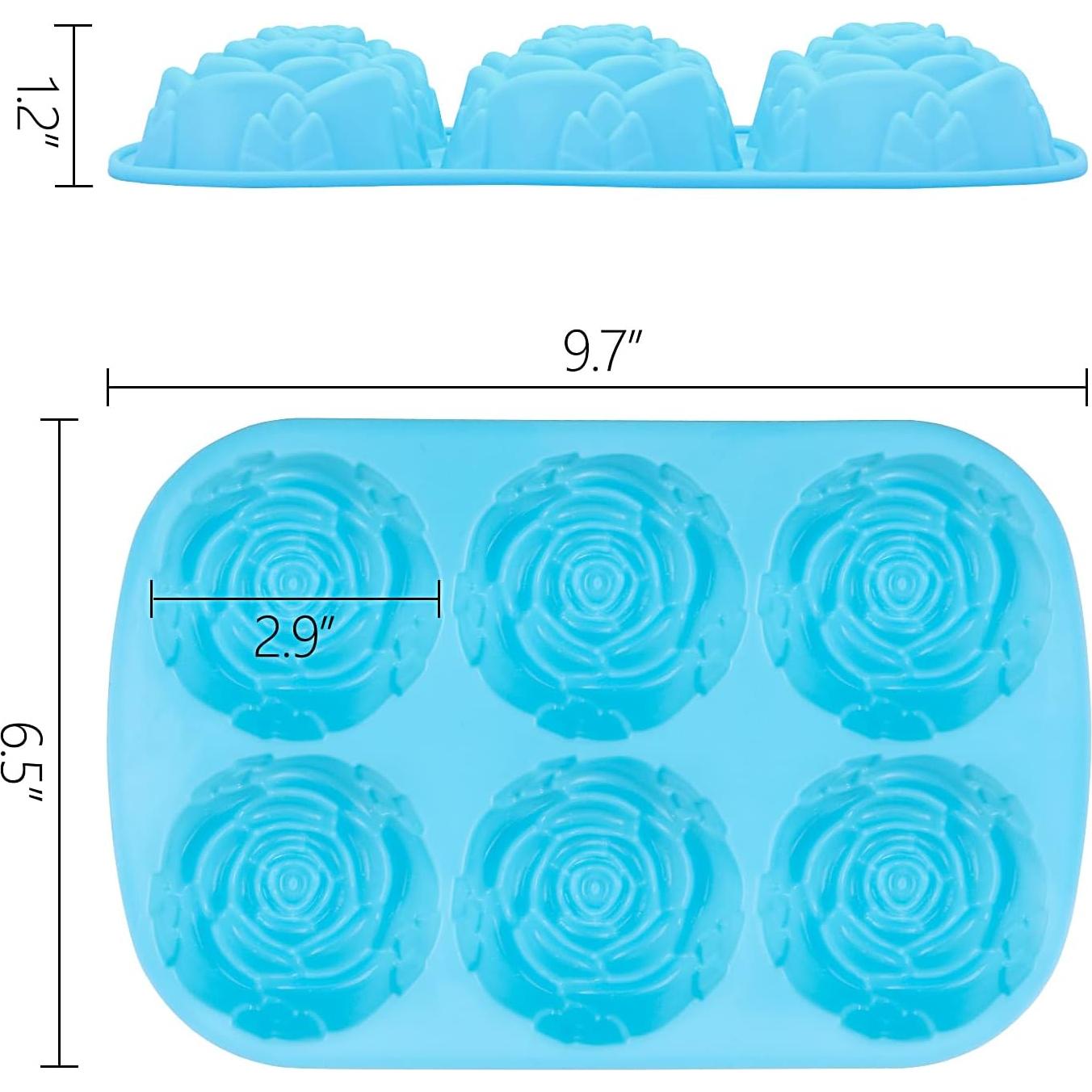 Moldes de Silicona Rosa LoveBB - 5 Paquetes Antiadherentes