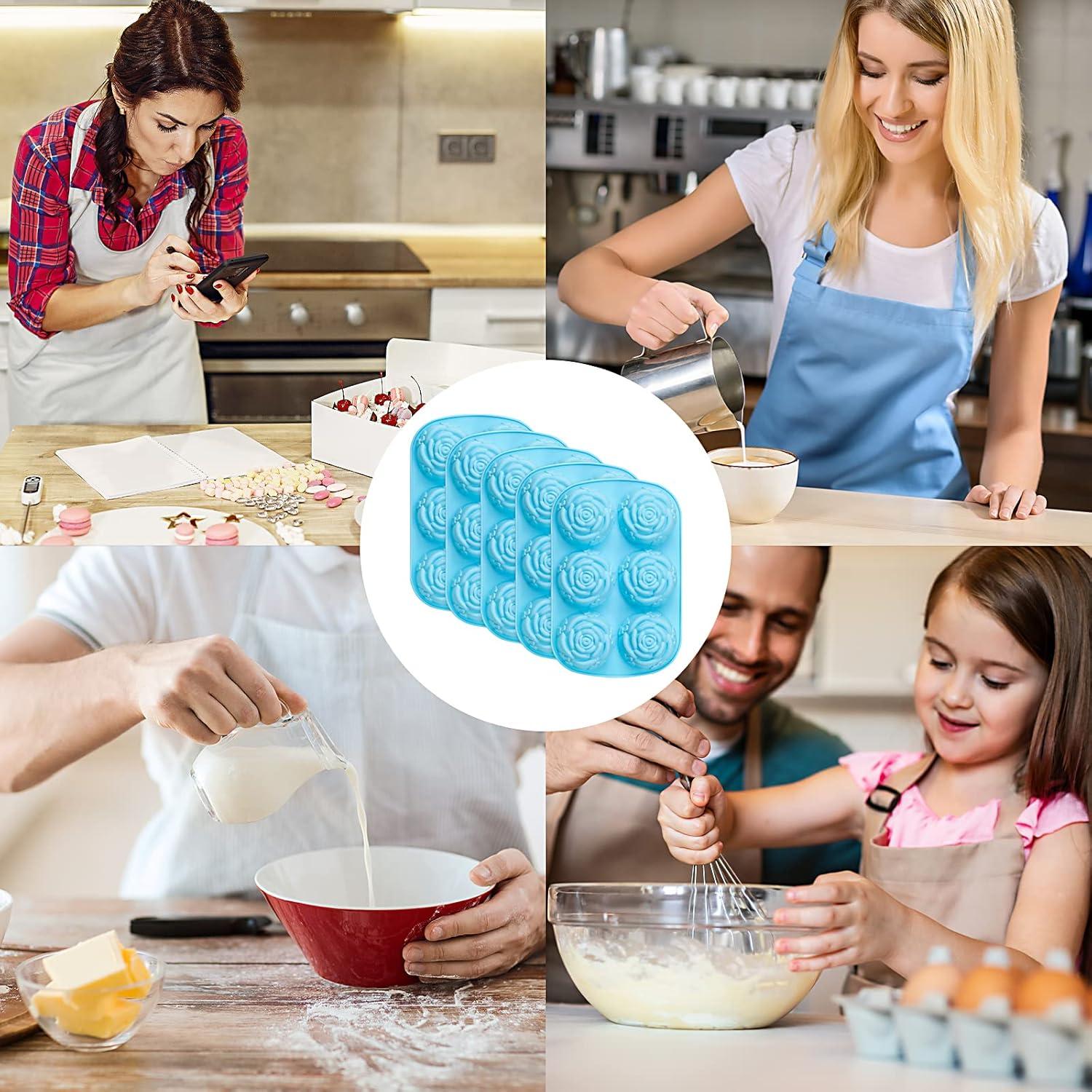 Moldes de Silicona Rosa LoveBB - 5 Paquetes Antiadherentes